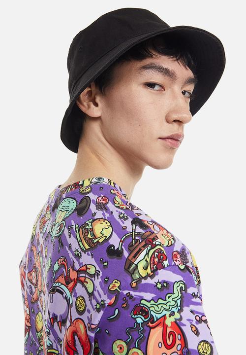 H&M - Relaxed fit printed T-shirt - purple/spongebob squarepants 