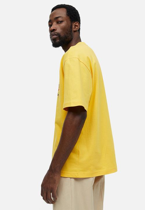 H&M - Relaxed fit printed T-shirt - yellow/keith haring