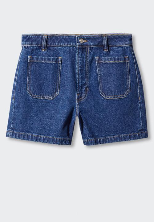 MANGO - Shorts clea - denim blue