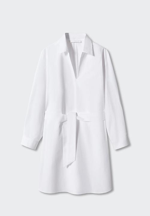 MANGO - Dress pop-h - natural