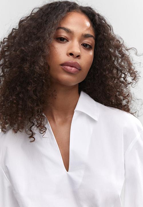 MANGO - Dress pop-h - natural