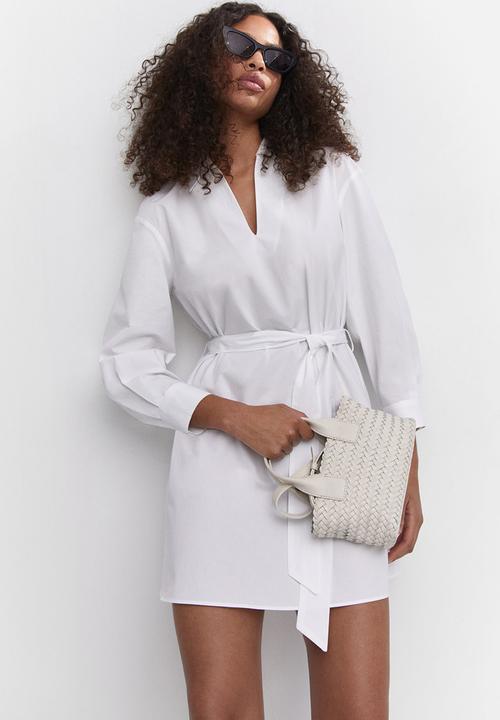 MANGO - Dress pop-h - natural