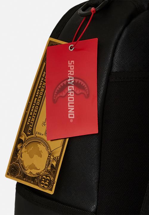 Sprayground - Shark shape thru backpack - black/red