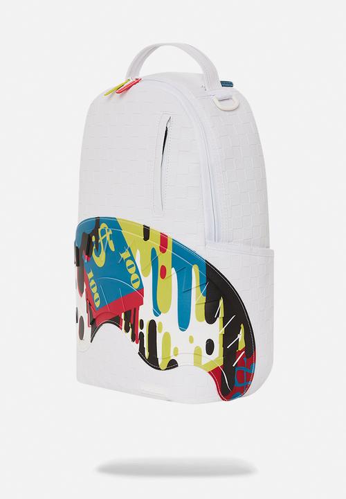 Sprayground - Shark trip dlxsv backpack - white/multi