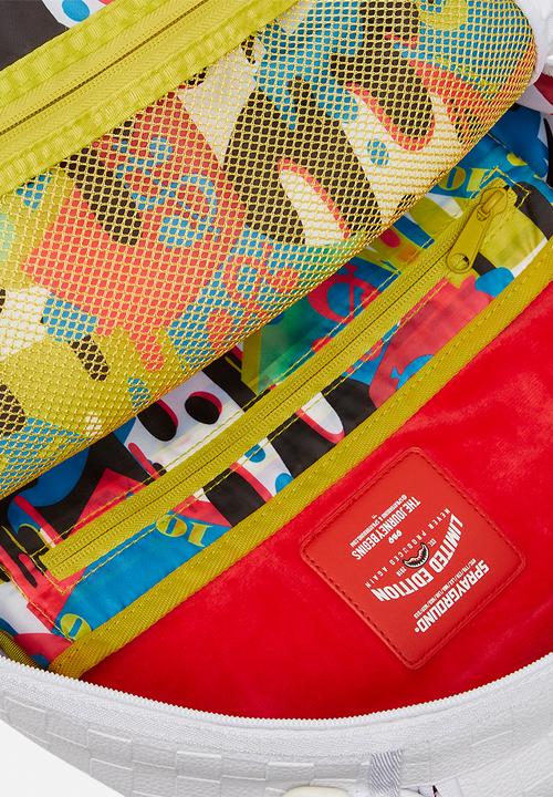 Sprayground - Shark trip dlxsv backpack - white/multi
