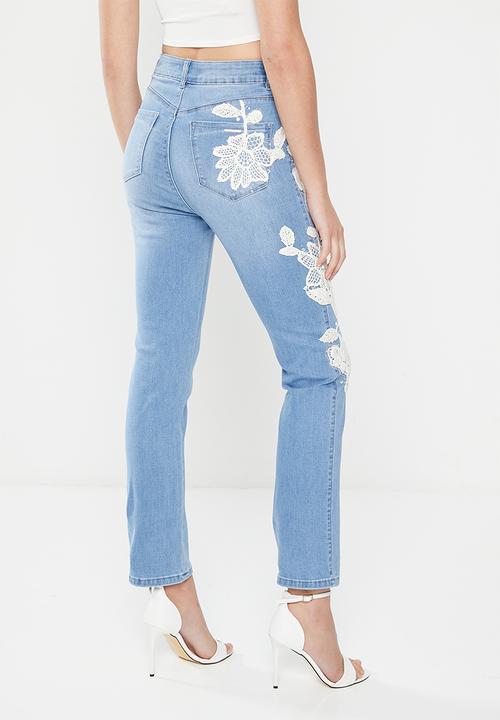 SISSY BOY - Ryder high waist with crochet detail - light vintage