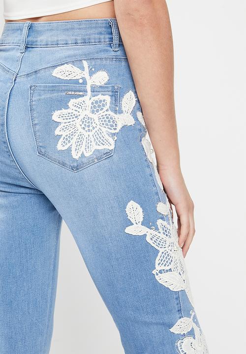 SISSY BOY - Ryder high waist with crochet detail - light vintage
