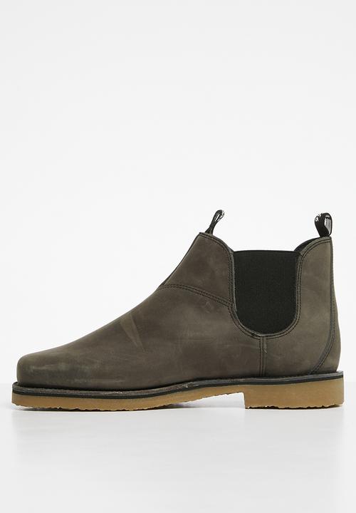 Grasshoppers - Logan leather chelsea boot - Grey