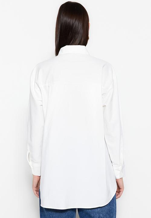 Trendyol - Modest embroidery regular shirt - ecru