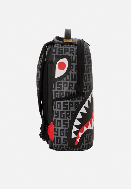 Sprayground - Split infinity check in grey dlxsv backpack - black