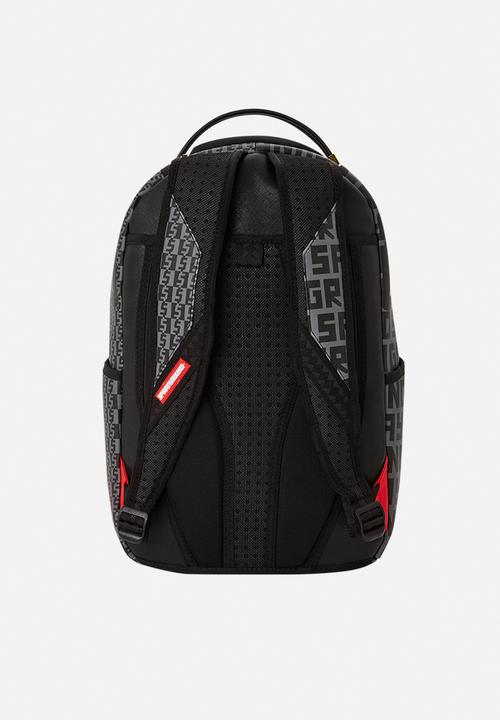 Sprayground - Split infinity check in grey dlxsv backpack - black