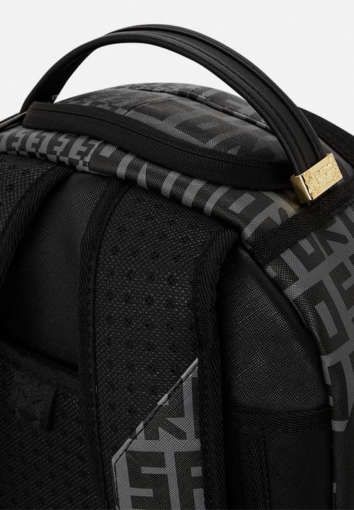 Sprayground - Split infinity check in grey dlxsv backpack - black