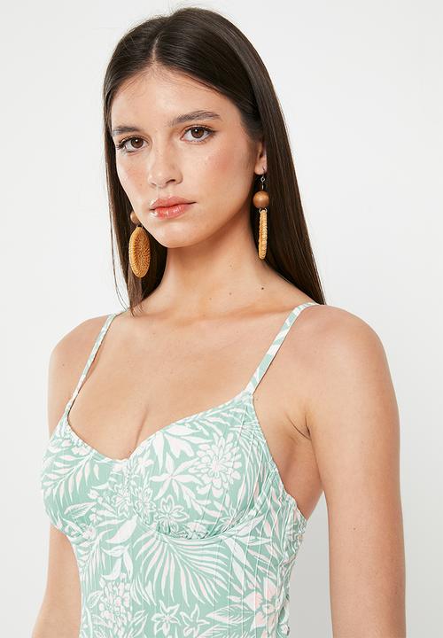 Roxy - Pt rib roxy love the muse one piece - blue surf planao apparel