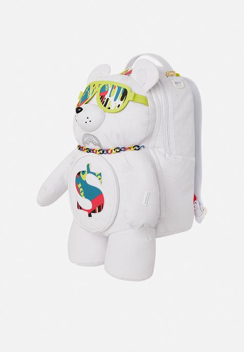 Sprayground - Shark trip moneybear backpack - white/multi