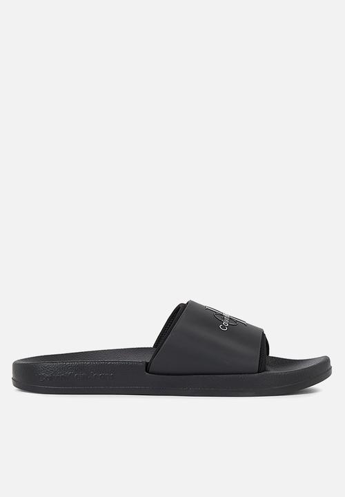 Calvin Klein - Slide monogram tpu - black