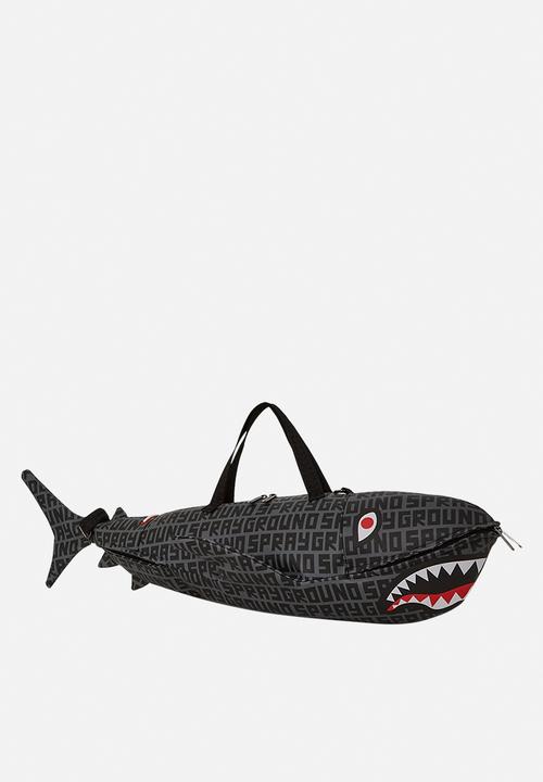 Sprayground - Split infinity check shark-shaped-duffle - black