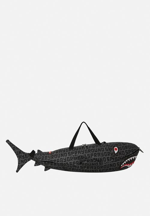 Sprayground - Split infinity check shark-shaped-duffle - black