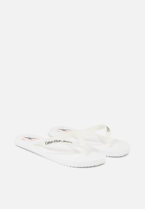 Calvin Klein - Beach sandal logo - white