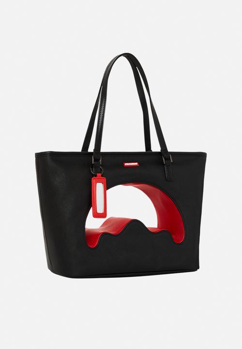 Sprayground - Shark shape thru tote - black/red