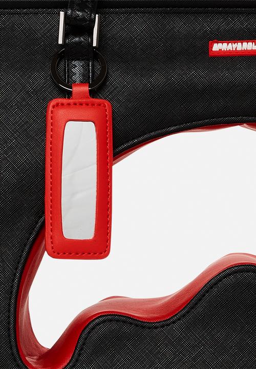 Sprayground - Shark shape thru tote - black/red