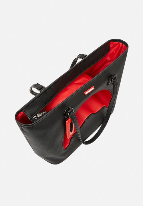 Sprayground - Shark shape thru tote - black/red