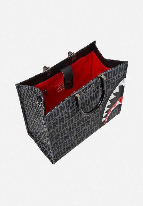 Sprayground - Split infinity check tortuga tote - black