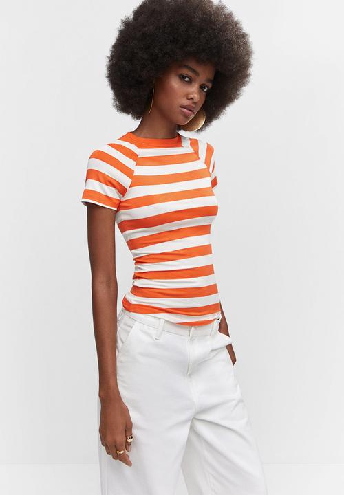 MANGO - T-shirt chick - orange