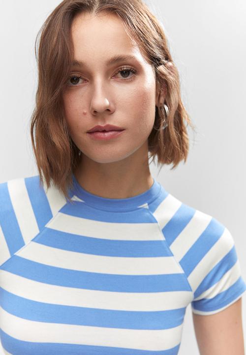 MANGO - T-shirt chick - medium blue