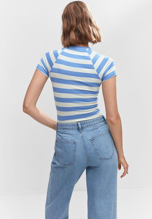 MANGO - T-shirt chick - medium blue