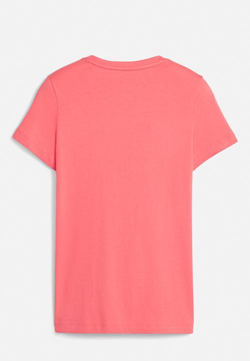 PUMA - Ess logo tee g - electric blush