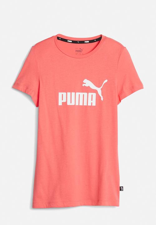 PUMA - Ess logo tee g - electric blush
