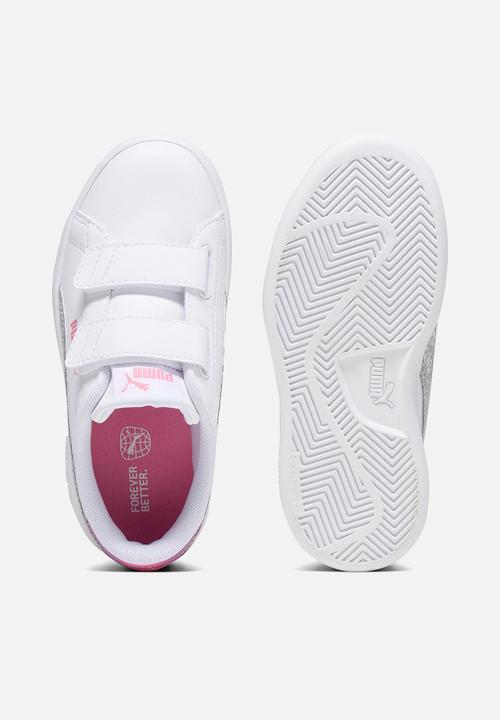 PUMA - Smash 3.0 l star glow v ps - white/silver/red/purple