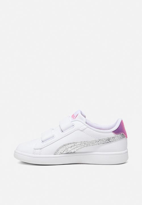 PUMA - Smash 3.0 l star glow v ps - white/silver/red/purple