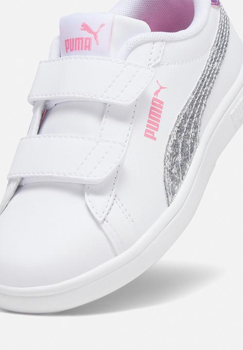 PUMA - Smash 3.0 l star glow v ps - white/silver/red/purple