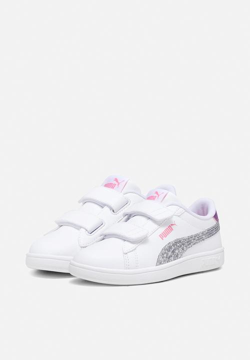 PUMA - Smash 3.0 l star glow v ps - white/silver/red/purple