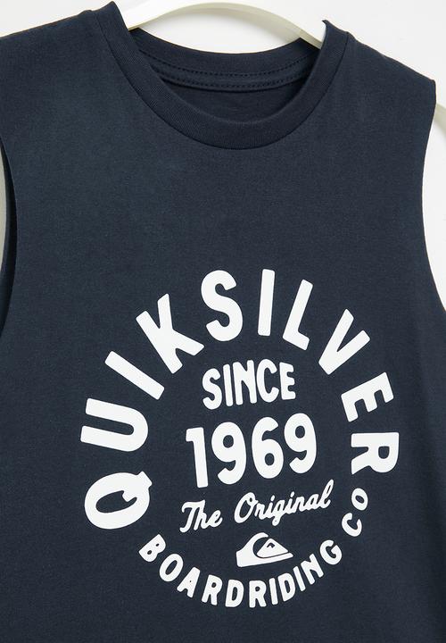 Quiksilver - Circled script front muscle boy - navy blazer
