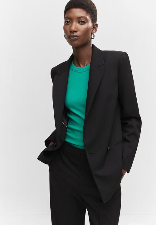MANGO - Blazer greta - black