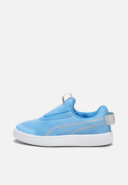 PUMA - Courtflex v2 slip on ps - regal blue-cool light gray