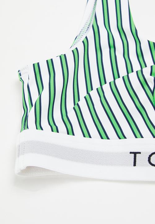 Tommy Hilfiger - Bralette print - nola sripes/spring lime