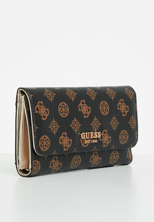 GUESS - Laurel slg multi clutch - mocha logo