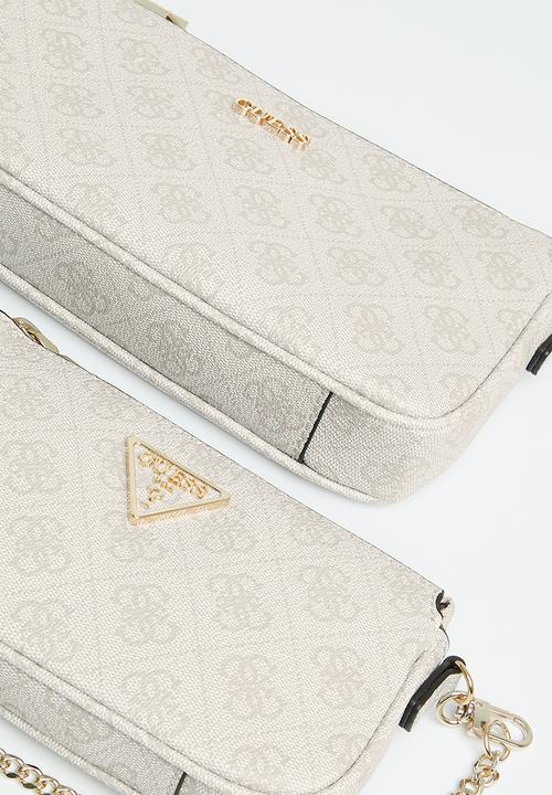 GUESS - Noelle dbl pouch crossbody - dove 