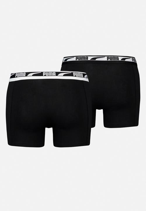 PUMA - Multi logo boxer 2p - black combo