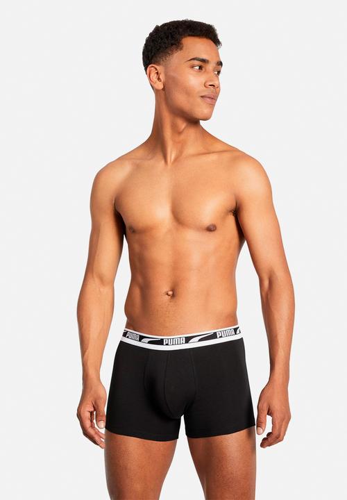 PUMA - Multi logo boxer 2p - black combo