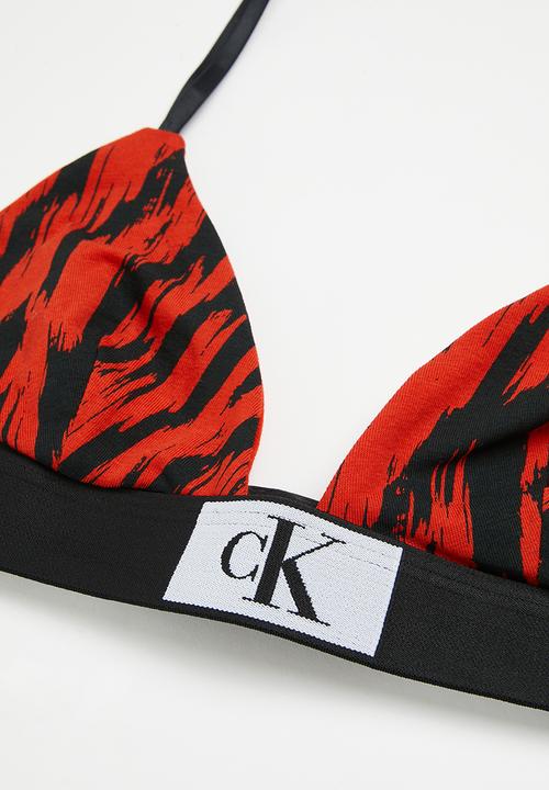 Calvin Klein - Unlined triangle - tiger print/hazard