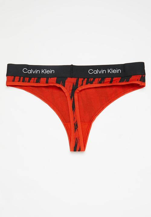 Calvin Klein - Modern thong - tiger print/hazard