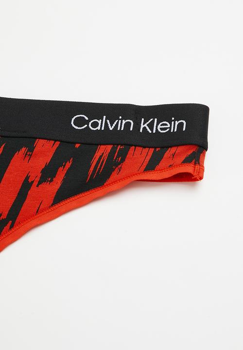 Calvin Klein - Modern thong - tiger print/hazard