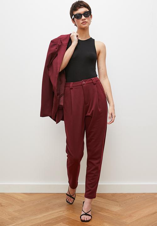 edit - Co-ord tapered trouser - tobacco