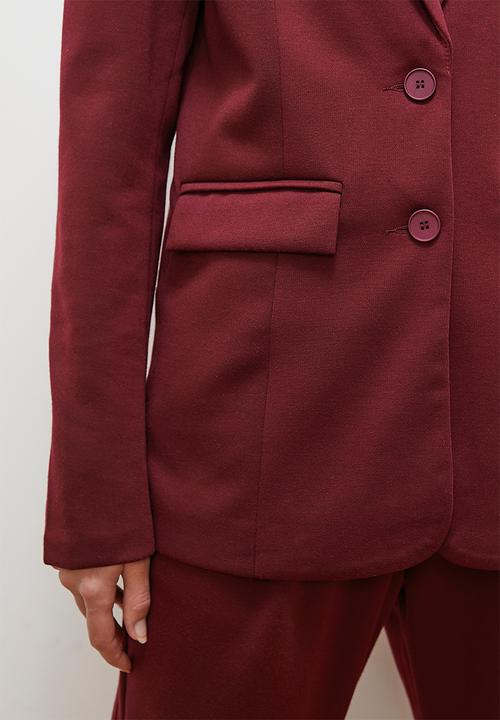 edit - Classic blazer - bloodstone