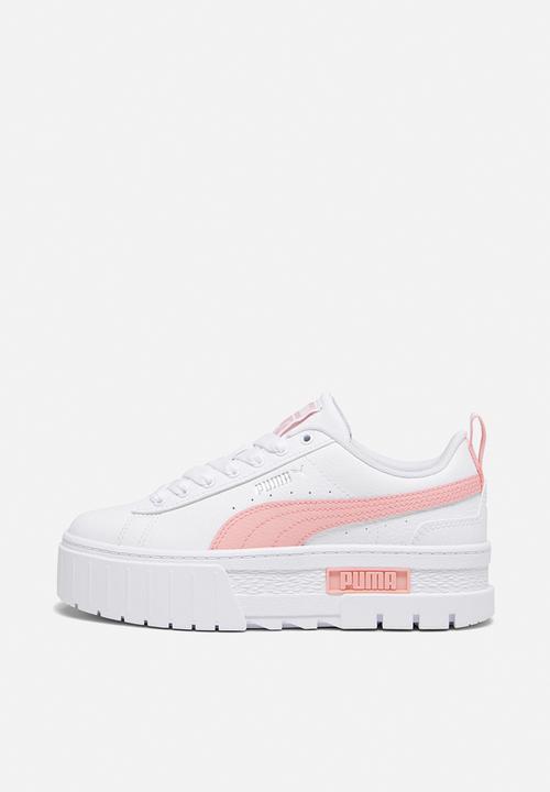 PUMA - Mayze leather jr - puma white/peach smoothie