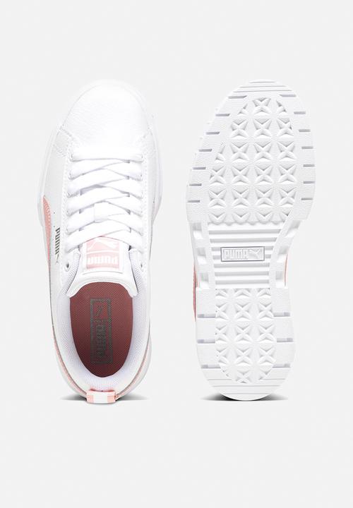 PUMA - Mayze leather jr - puma white/peach smoothie